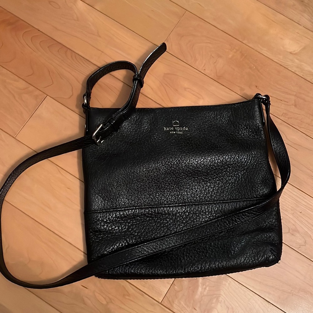 Kate Spade Black Leather Shoulder Bag